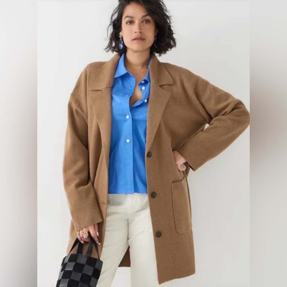 JCrew Collared Sweater Jacket